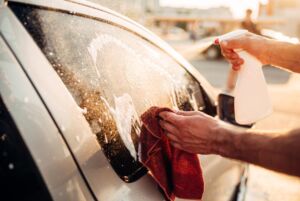 Crisp Car Wash After Window Tint Abstract in HD Crisp Car Wash After Window Tint Abstract in HD
