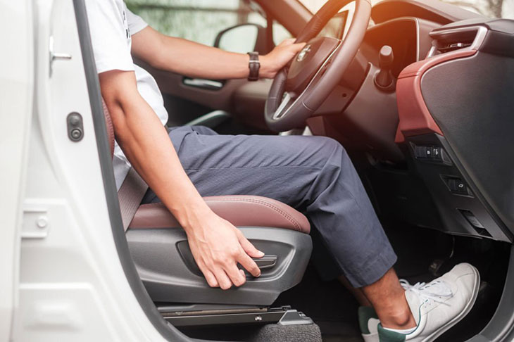 gmc power seat stuck in recline