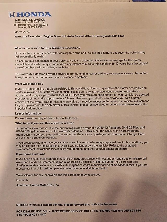 Honda quietly extended your warranty — and you probably never claimed it.